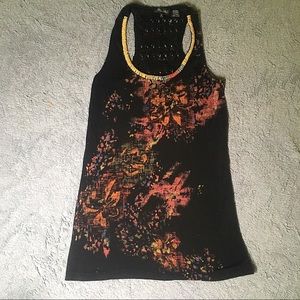 Miss Me Crochet Back Beaded Neck Tank